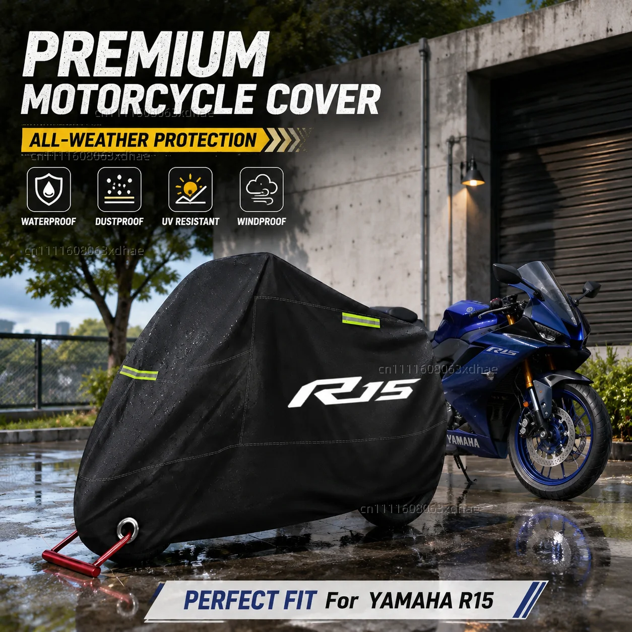 Outdoor Motorcycle Cover Waterproof Full Protection 190T Oxford Cloth For For YAMAHA YZFR15 YZF-R15 R15 V3 V3.0