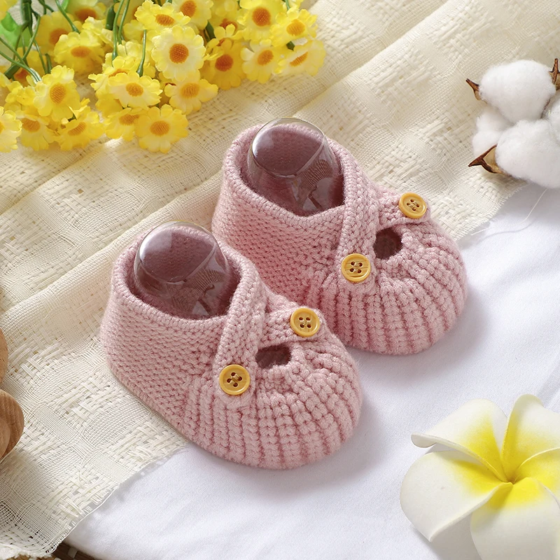 Infant Baby Shoes Knit Newborn Boy Girl Footwear Fashion Breathable 0-18M Toddler Clothes Accessories Super Soft First Bed Boots