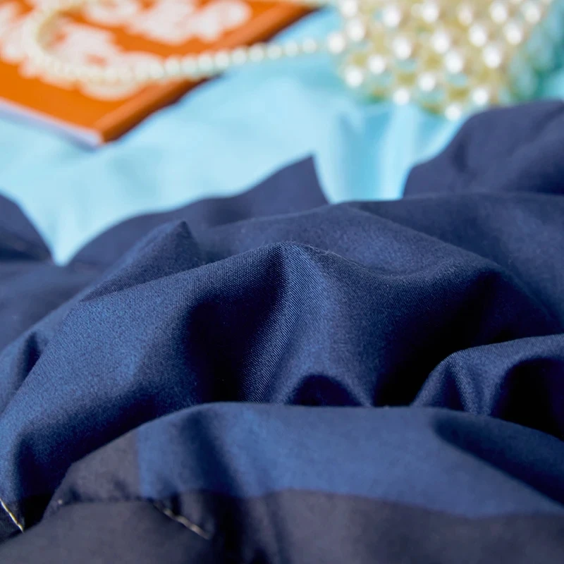 3pcs/set Summer Quilt Set Blue Star Moon Air Conditioning Comforter+Pillowcases Double Home Bed Blanket For Adult Kids 180*220cm