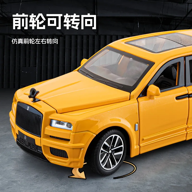 1:32 Rolls-Royce Cullinan Alloy Car Models Metal Diecasts & Toy Vehicles Model Pull Back Cars For Kids Boy Gift Collection