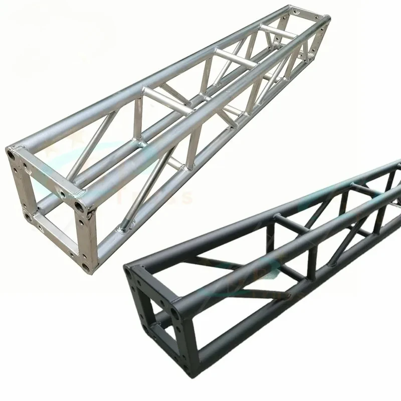 Silver/Black Color Exhibition Stage Square Screw/Bolt Truss  For Truss System