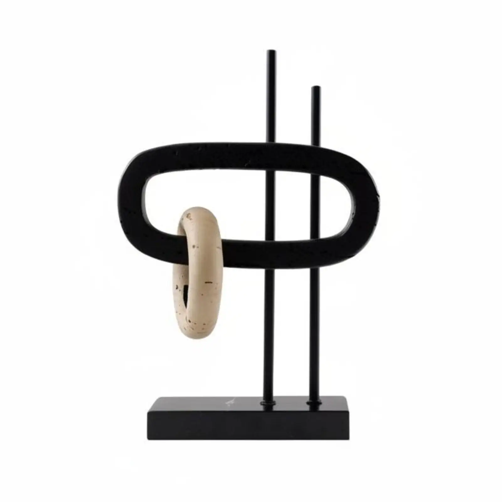 Zen-Inspired Desk Decor Minimalist Geometric Loop Decor Modern for Living Room