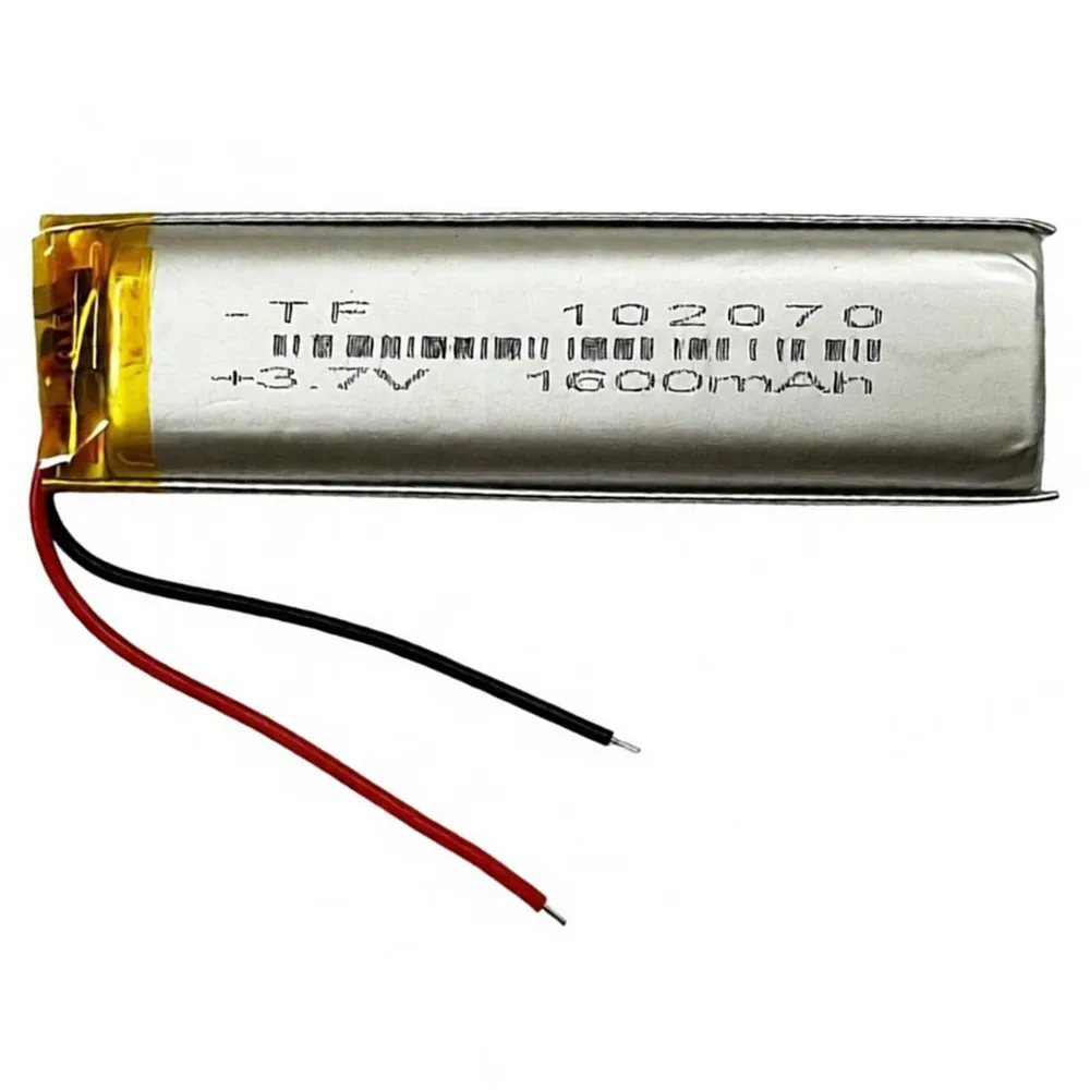 1-10PCS 102070 952070 3.7V 1600mAh Lithium Polymer Rechargeable Battery For MP3 GPS E-books Camera Bluetooth Speaker Headset Toy