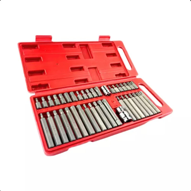 40-Piece CRV Bit Torx Allen Multitoothed Kits Wrench Set