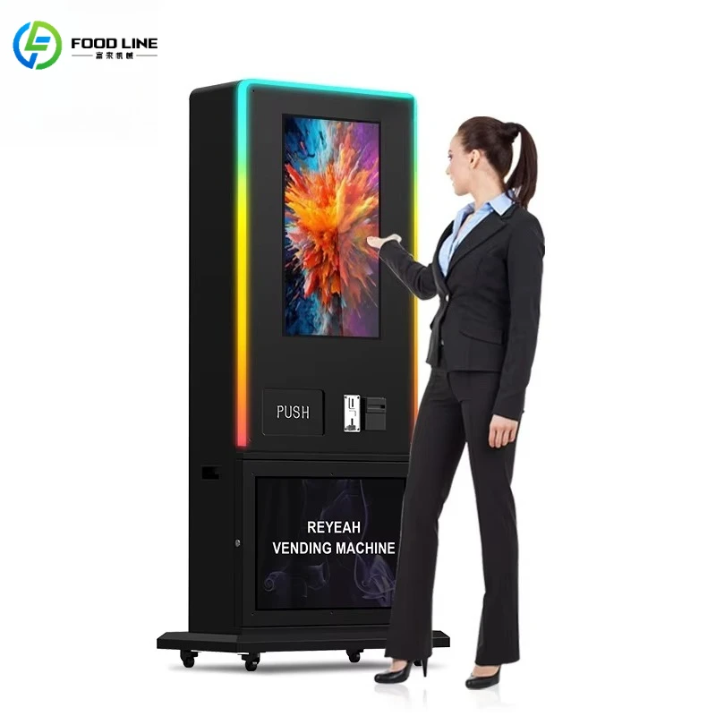 Customized Modern Design Cigar Vending Machine AI Age Verification Face Scan Commercial Cigarette Vending Machine
