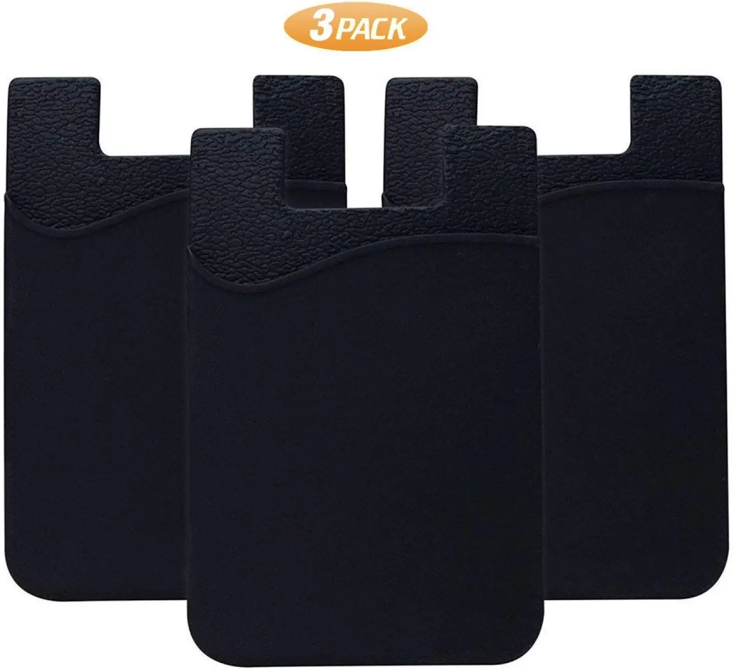 

Cell Phone Card Holder for Back of Phone Case. Silicone Stick On Pocket Wallet for iPhone, Android