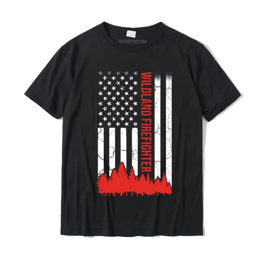 Wildland Firefighter US Flag Firefighting Fireman Pullover Hoodie Tops Shirt Funny Casual Cotton Mens Top T-shirts Casual