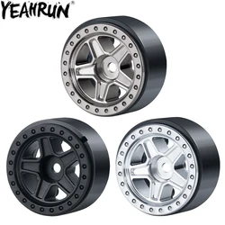 YEAHRUN 1.0 Beadlock Wheel Rim Plastic 5-Spokes Hub for Axial SCX24 90081 AXI00001 02 04 05 06 1/24 RC Crawler Car Upgrade Parts