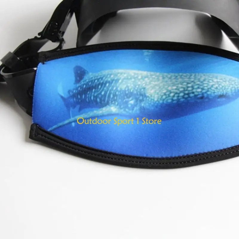 A0KA Swimming Waterproofs Dives and Snorkels Mask Straps Hair Protector Wrap Neoprene Diving Mask Straps for Men and Women