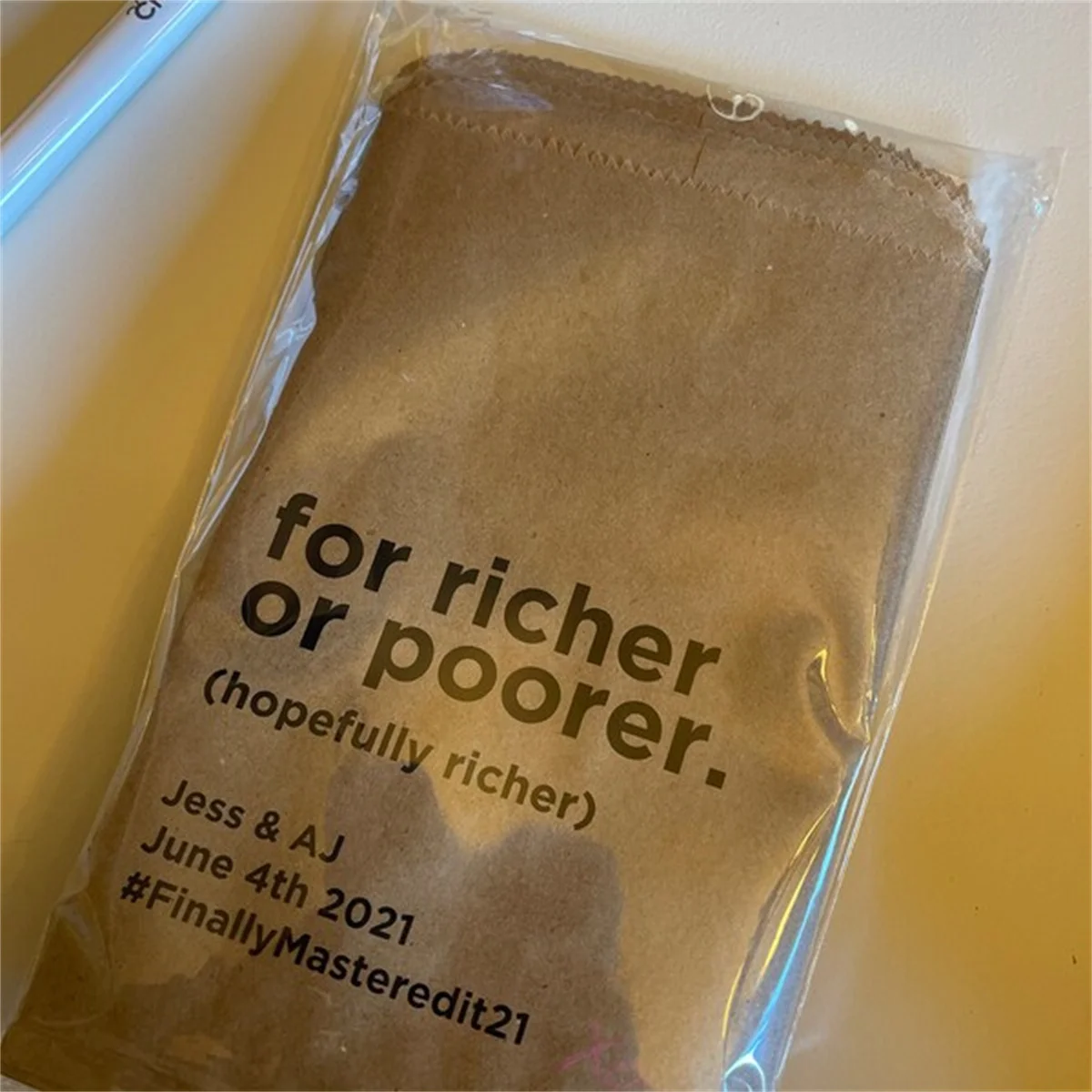 For Richer or Poorer | Scratch Ticket Wedding Favor Bags - Lotto Ticket Bags - Lottery Ticket Holders Lottery Tickets Wedding