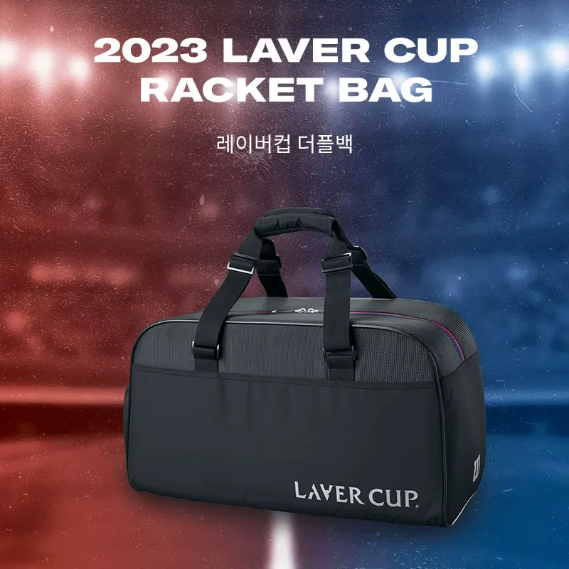 Wilson 2024 NEW Super Tour Laver V9 Sporting tennis racket bag can Hold 2 Rackets Outdoor Large Capacity Clothing Bag