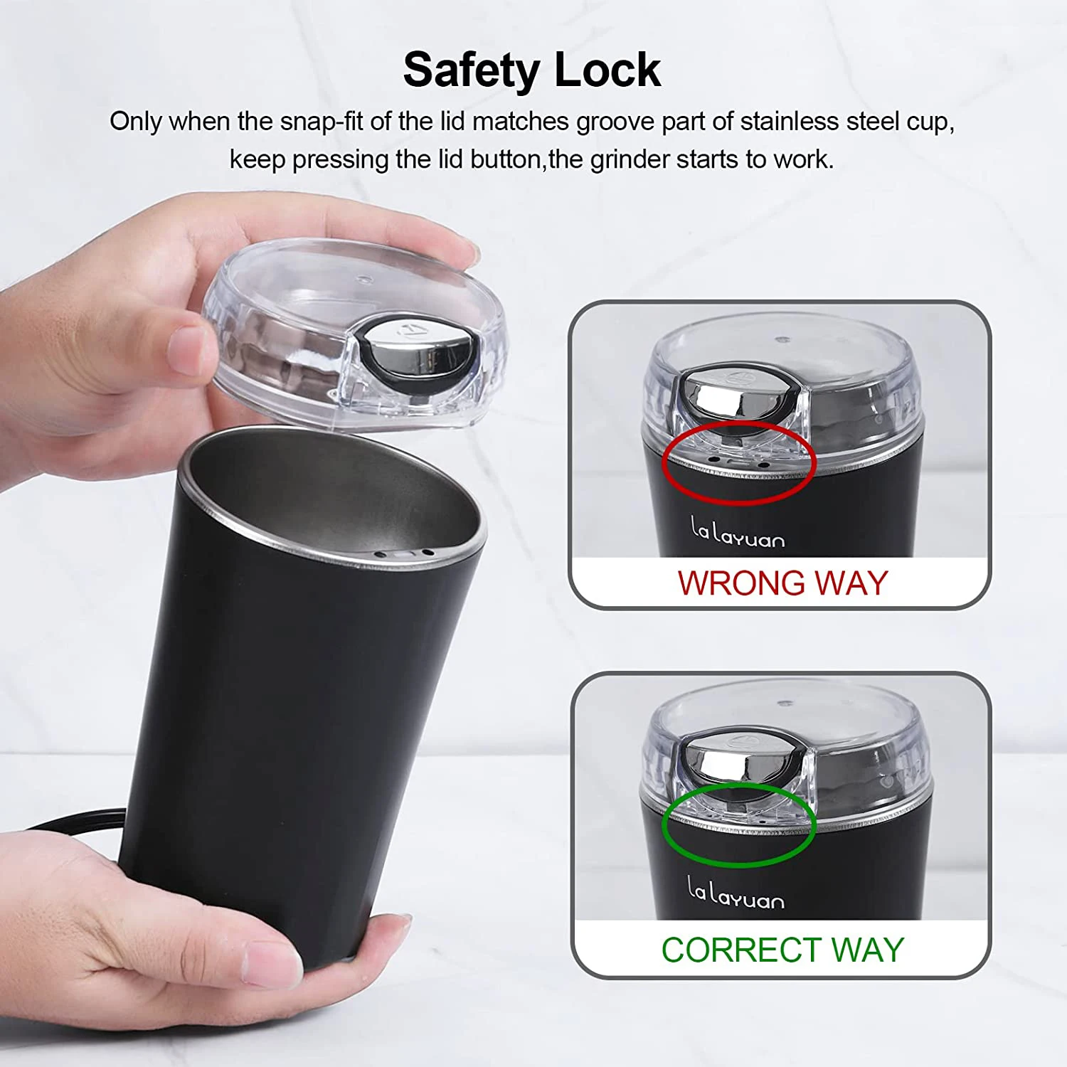 مطحنة حبوب القهوة الكهربائية الأوتوماتيكية المحمولة من PANCERKA بشعار مخصص مبيت من الفولاذ المقاوم للصدأ مصدر طاقة USB للاستخدام المنزلي