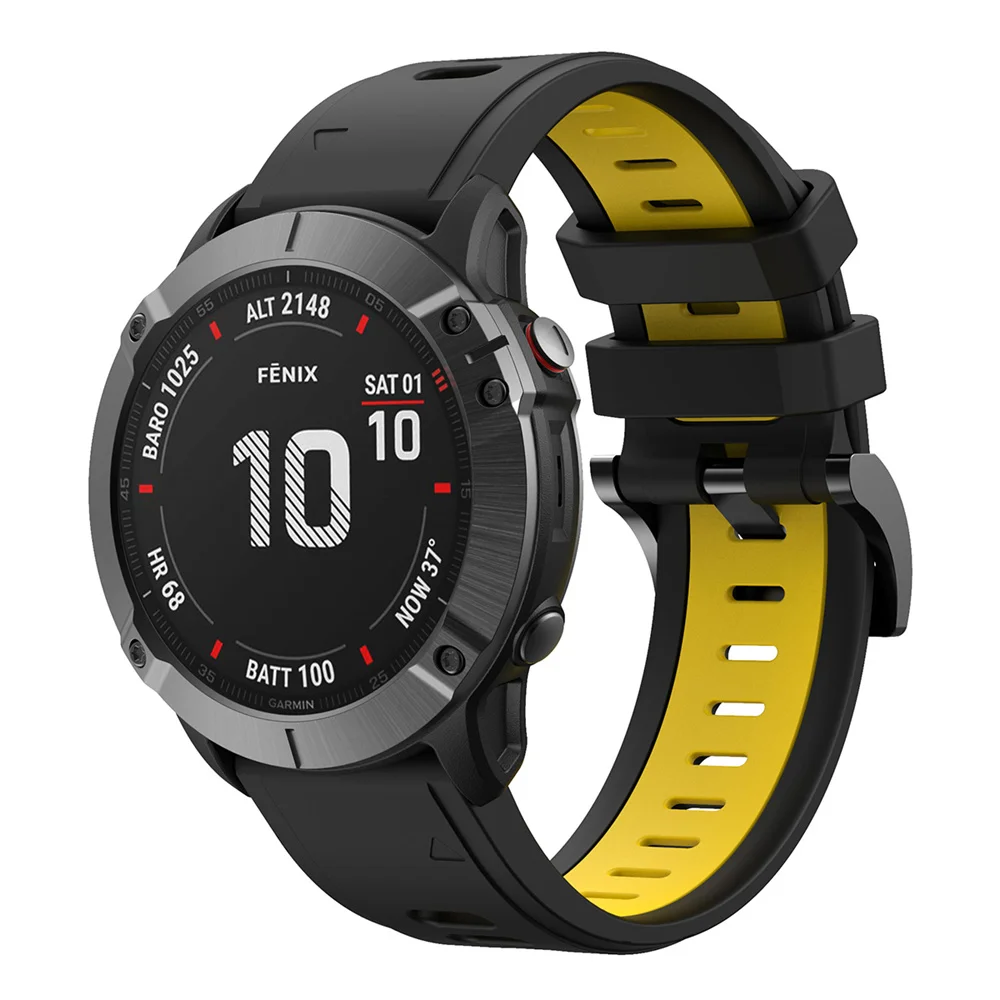 22mm Silicone WatchBand For Garmin Fenix 7 6 Pro Fenix 5 5 Plus Strap WristStrap Forerunner 935 945 255 Quick Release Bracelet