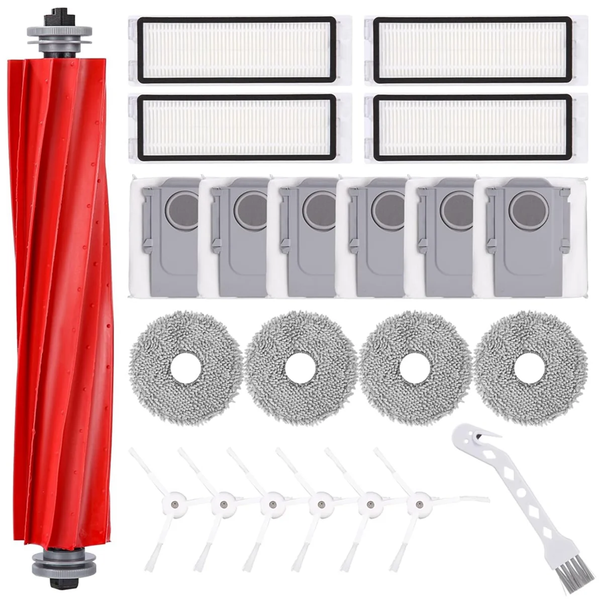 A02V-For Roborock Q Revo PRO/Q Revo S/Q Revo MaxV Robot Vacuum Parts Main Side Brush Hepa Filter Mop Cloth Dust Bags