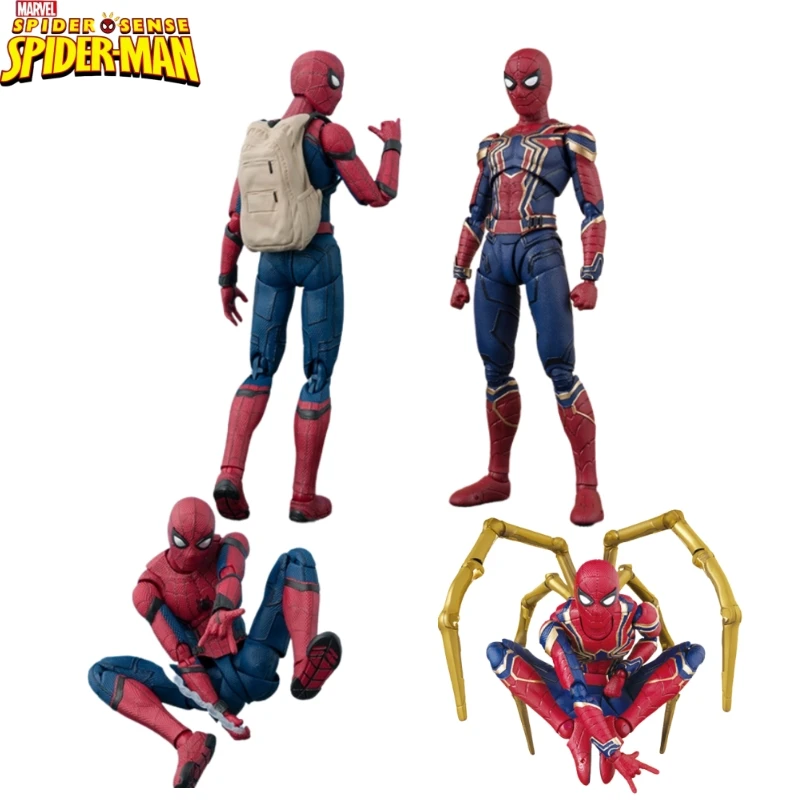 15cm The Avengers Extraordinary Spider Man Marvel Hero Homecoming Infinity War Movable Action Figure Collectible Pvc Model Toys