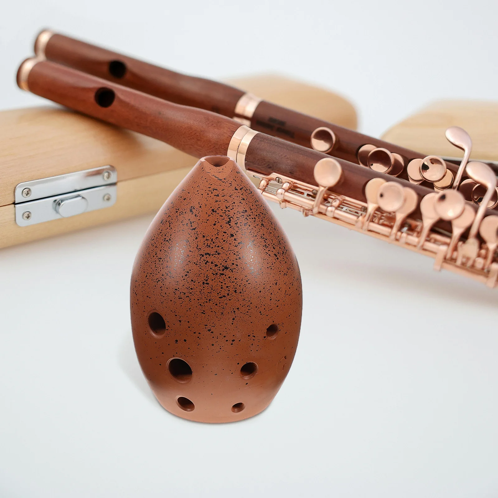 

Xun Instrument Musical Instruments Ceramic Ocarina Flute Coffee Pottery Student