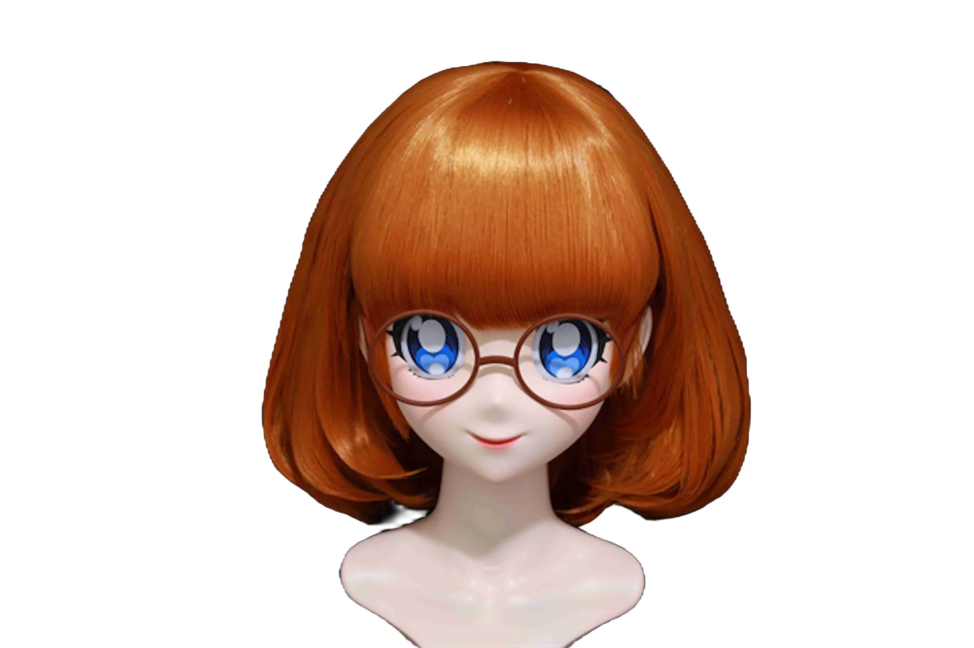 

(NFD-506) Customize Character Female/Girl Resin Kig Half Head With Lock Anime Cosplay Japanese Animego Kigurumi Mask
