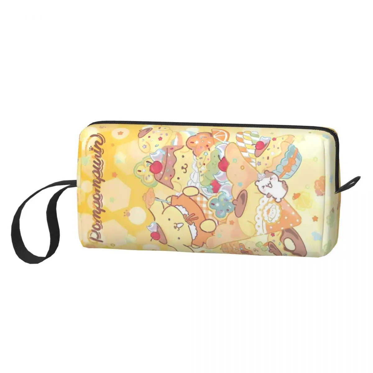

Women's Dog Anime Pom Pom Purin Cosmetic Bags Portable Zipper Bathroom Makeup Bag For Necessaries Polyester Storage Organizers