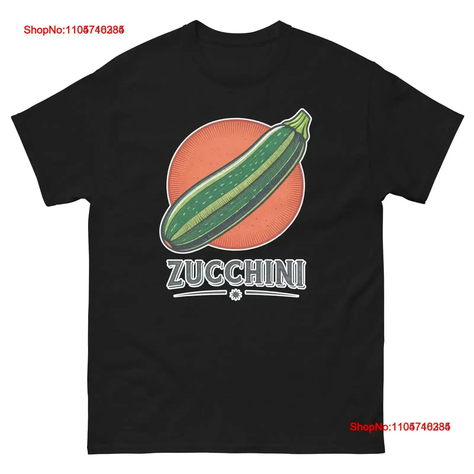 Zuchini Fruits Vegetables Fresh Food Groceries T Shirt vintage Washed Top For Everyday Wear fashion graphic Soft Casual homme