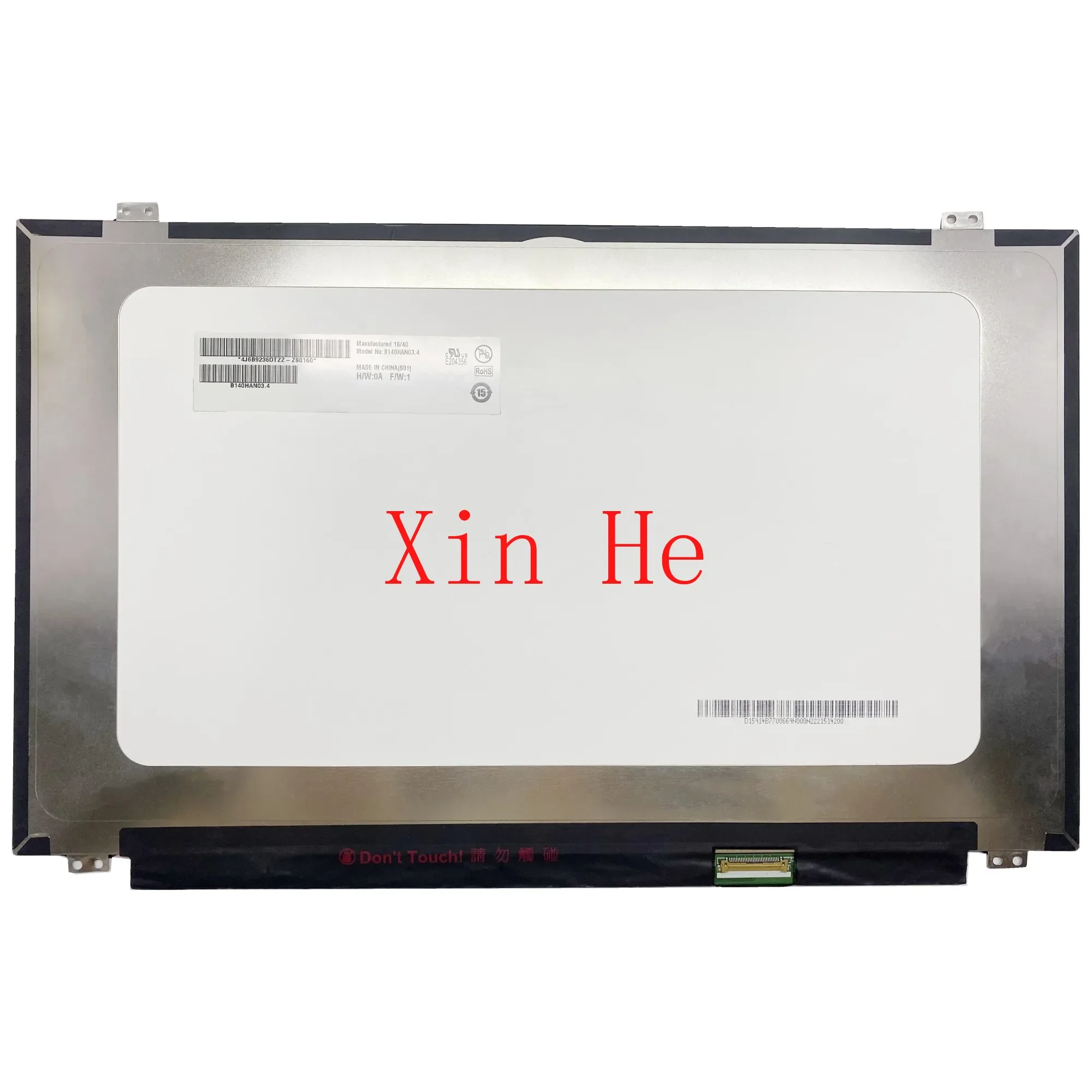 

14.0'' B140HAN03.4 Laptop LCD Screen Display Panel Matrix Replacement 1920*1080 EDP 30 Pins 72% NTSC IPS