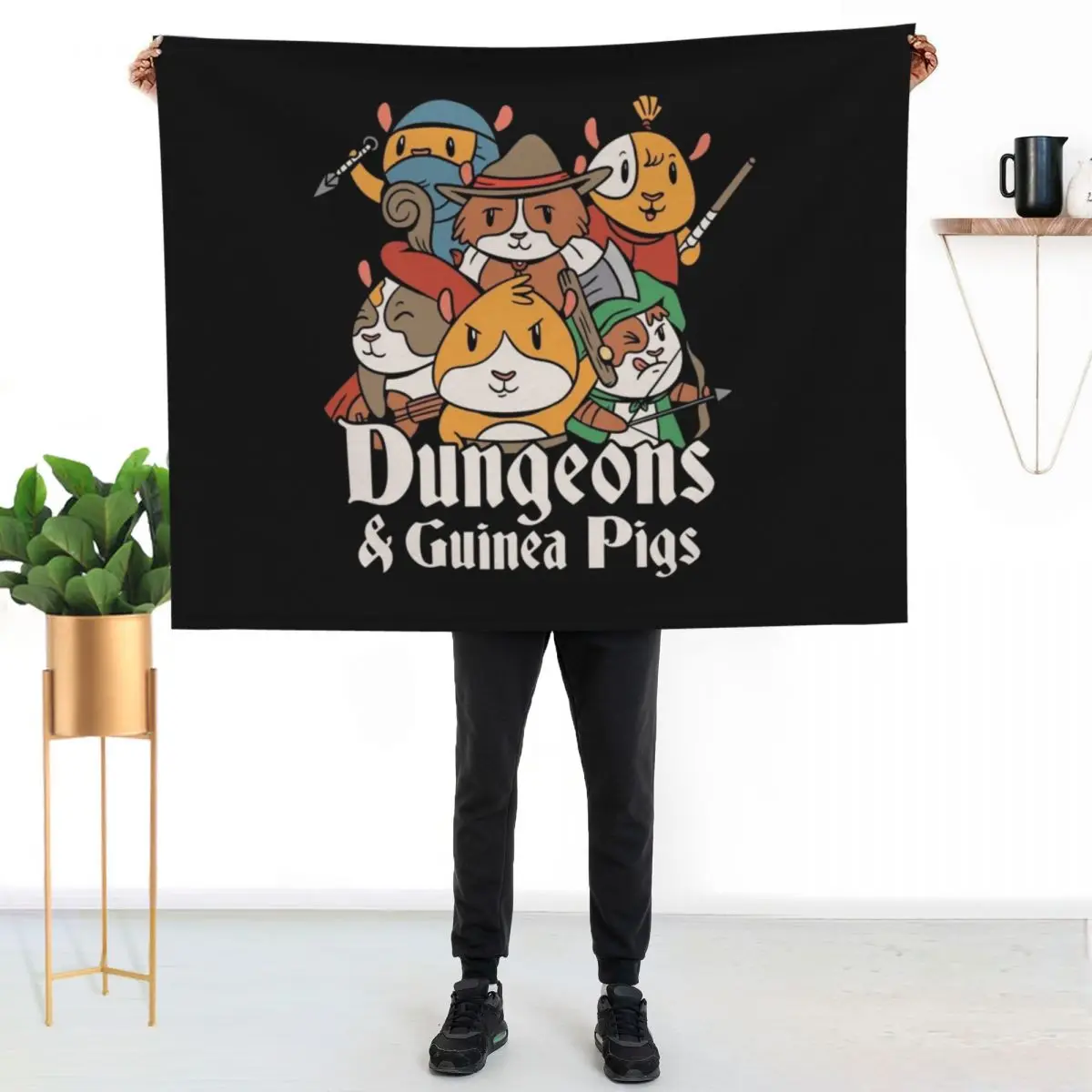 

DUNGEON GUINEA PIGS Throw Blanket Luxurious Soft Blanket Holiday Gift for Family