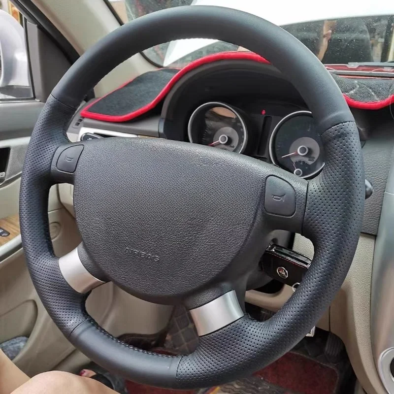 

Car Steering Wheel Cover Faux Leather For Chevrolet Lova 2006-2010 For Buick Excelle Daewoo Gentra Steering Wheel Braiding Cover