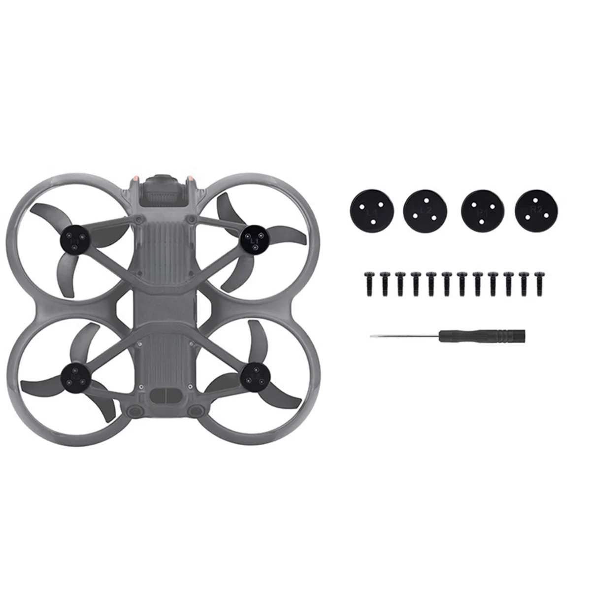 ฝาครอบมอเตอร์สําหรับ DJI Avata 2 ฝาครอบป้องกันมอเตอร์ป้องกันการชนกันฝุ่นอุปกรณ์เสริมโดรนสีดํา