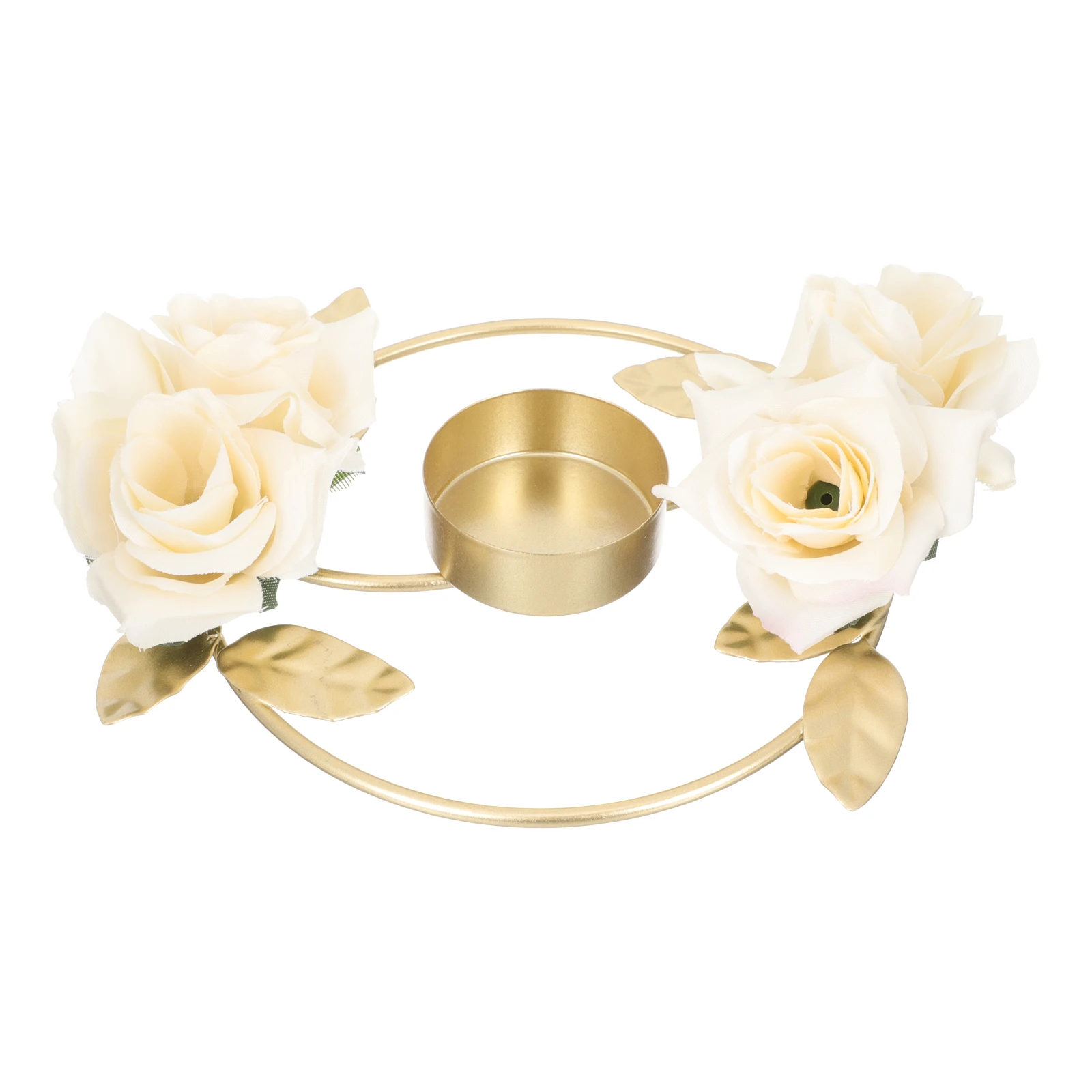Golden Metal Candlestick Ornament Wedding Reception Decor Holder Elegant Centerpiece Table Decorations Craft
