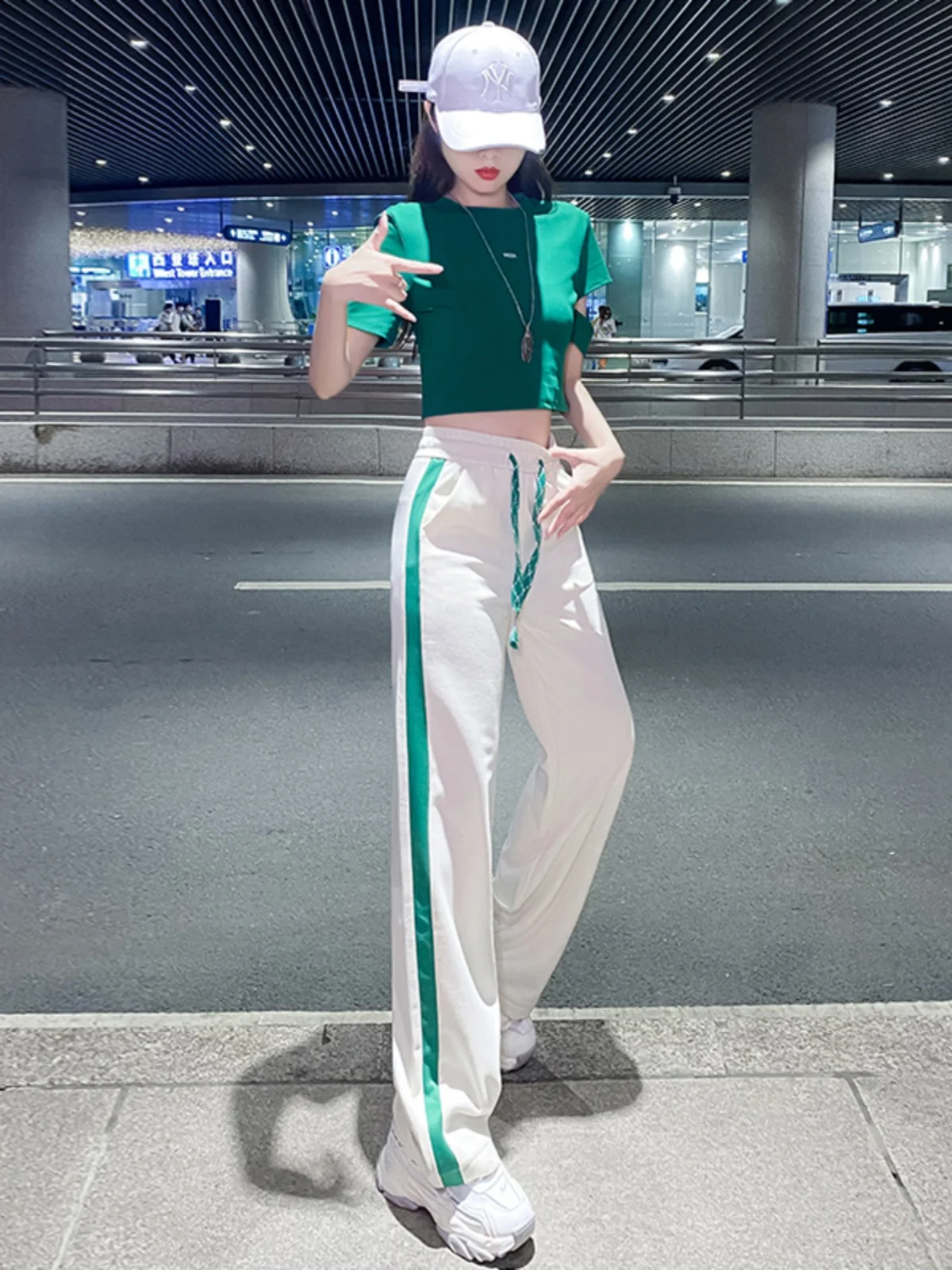 Fashionable Square Dance Sportswear Set Casual Cotton Top for Young Women 18-25 Years Old Summer 2023 Ghost Step Dance Clothes