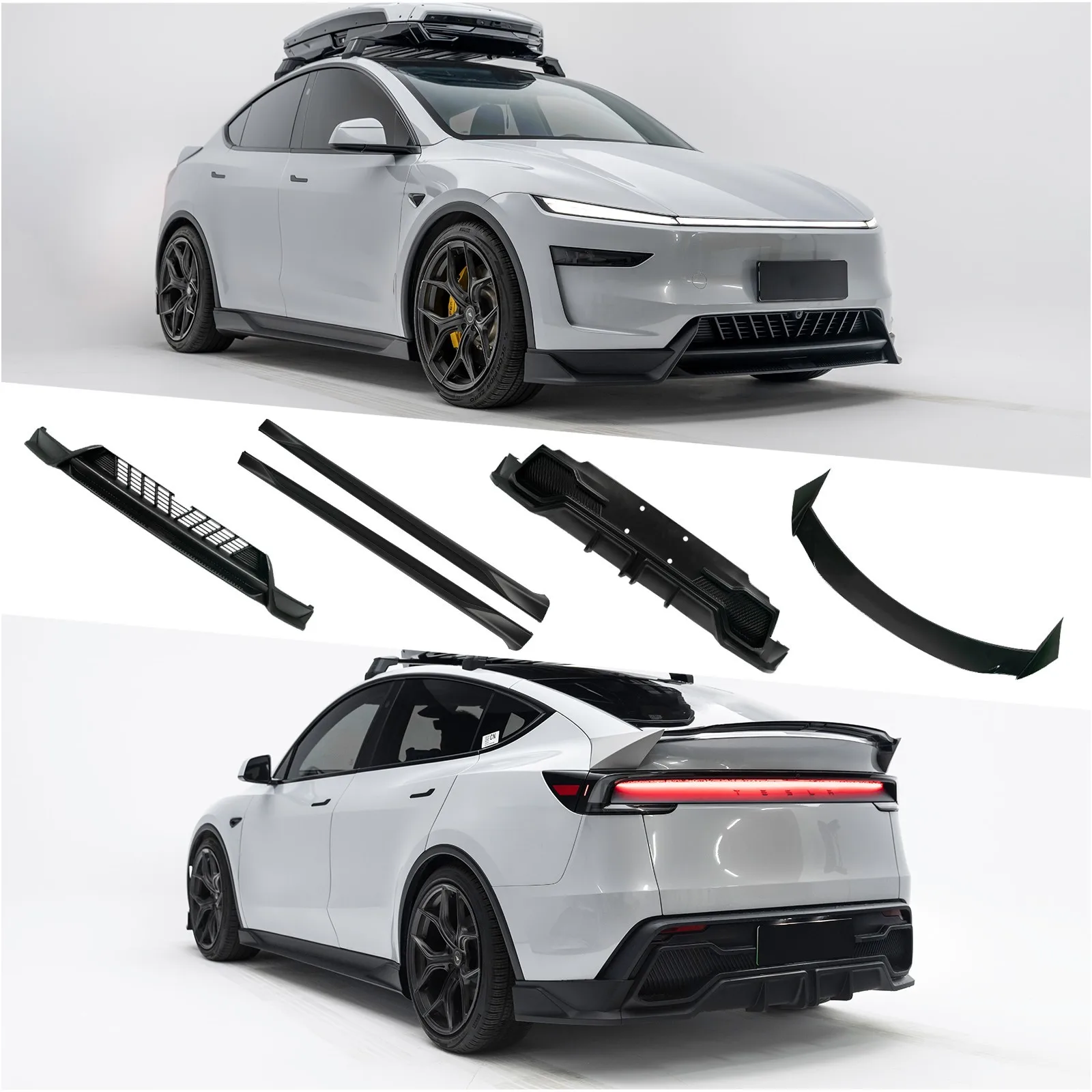 Tesla Model Y Juniper用 ABSスポーツボディキット（前後グロッシー） 特別割引