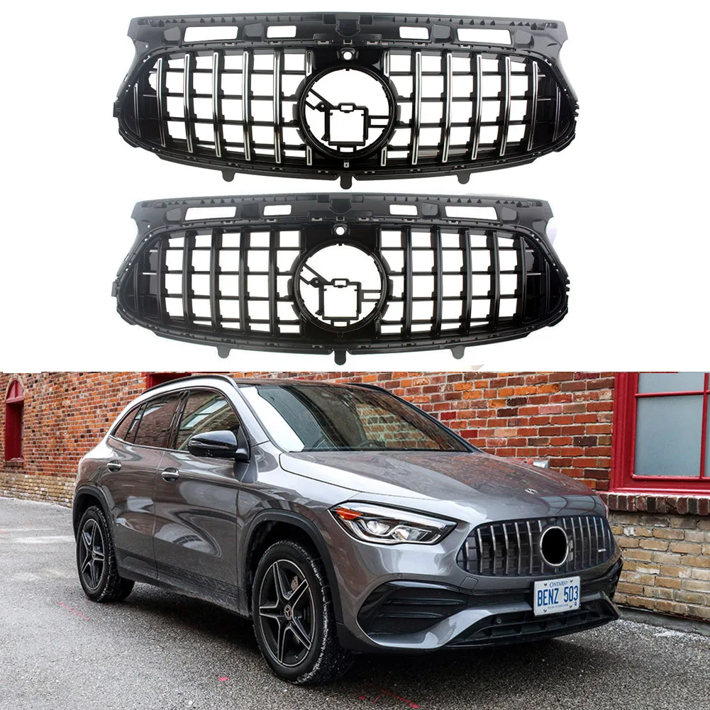 

GT Look Front Racing Billet Upper Facelift Kidney Radiator Grilles For Mercedes-Benz H247 GLA35 GLA45 2020 2021 2022 2023
