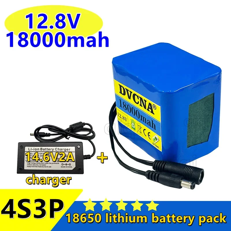 

4S3P 18650Battery 12.8V 18000mah 14.8V 18650Lithium-ion Rechargeable Battery Pack with Built-in BMS Intelligent Protection Board