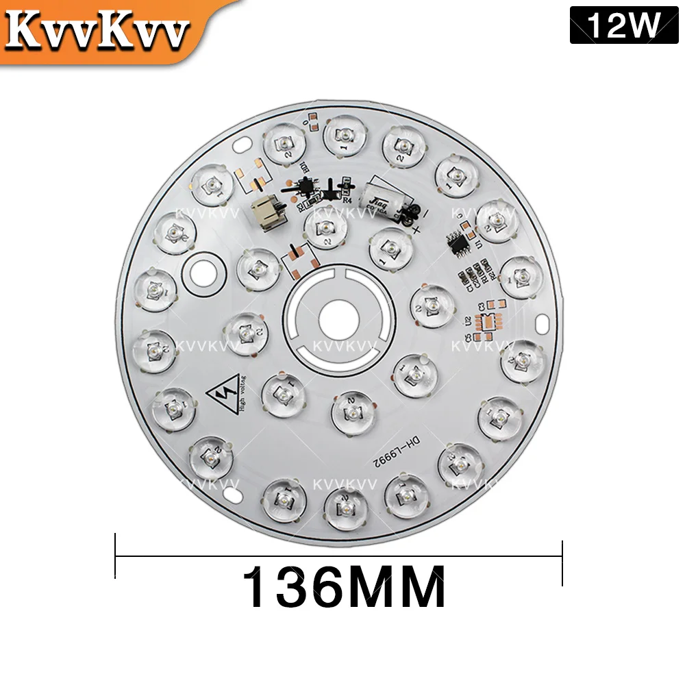 220 فولت LED مصباح لوح ضوء السقف LED 14 واط وحدة مروحة السقف 3 ألوان طقم إضاءة 6 واط 12 واط عكس الضوء استبدال دائري لوحة ذاتية الصنع