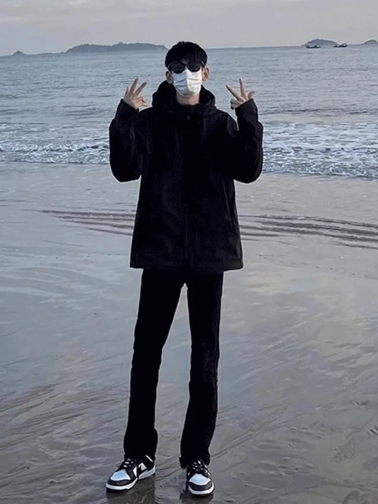 

Bla Stretchy Slim Fit Straight Leg Jeans Men's Tall Extended Length American High Street Vibe Micro Flared Autumn Denim Pants