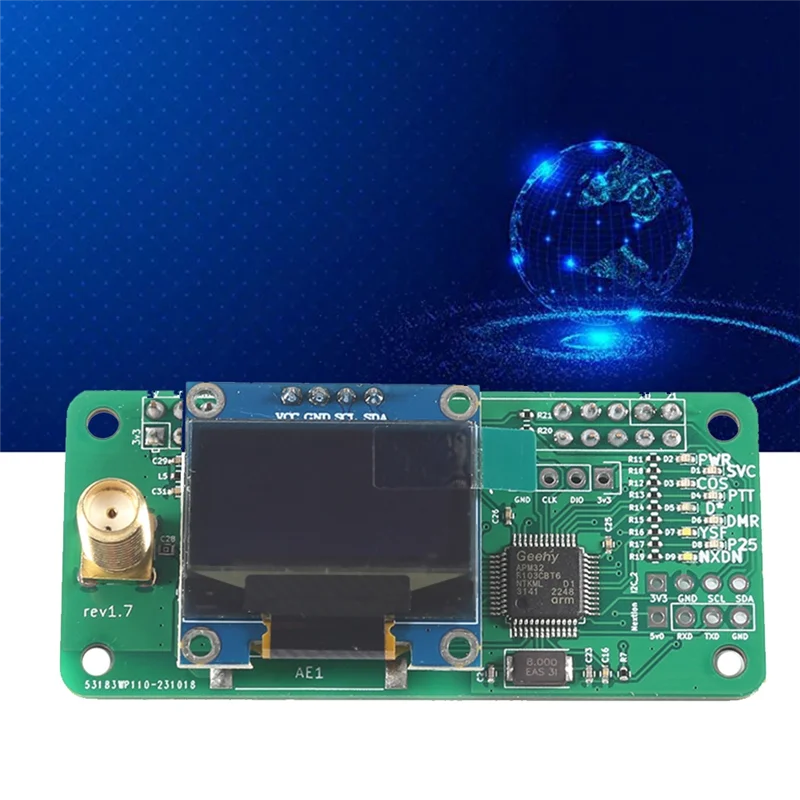 

Superb For Raspberry Extension MMDVM Hotspot Jumbospot RPI HAT Multifunctional Convenient Practical Portable Module Kit