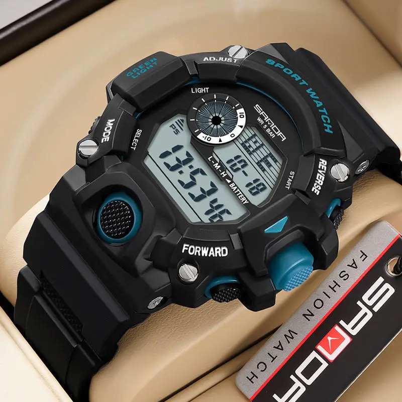 Watch male students sports electronic watches Junior High and high school boys multi-functional waterproof luminous