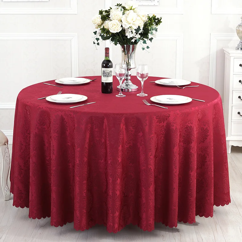 

Luxury Jacquard Tablecloth Round Table Cloth Banquet Wedding Table Cover Party Restaurant Table Cloth Hotel Dining Tablecloth