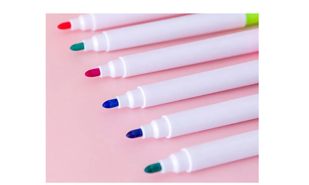 5Pcs/Set Erasable Whiteboard Marker Pen Colorful White Board Pen Graffiti Color Pen Office School Art Marker Stationery