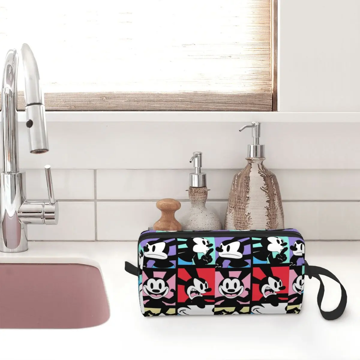 Mood Board Oswald Makeup Bag Cosmetic Organizer Storage Dopp Kit for Women Beauty Travel Pencil Case