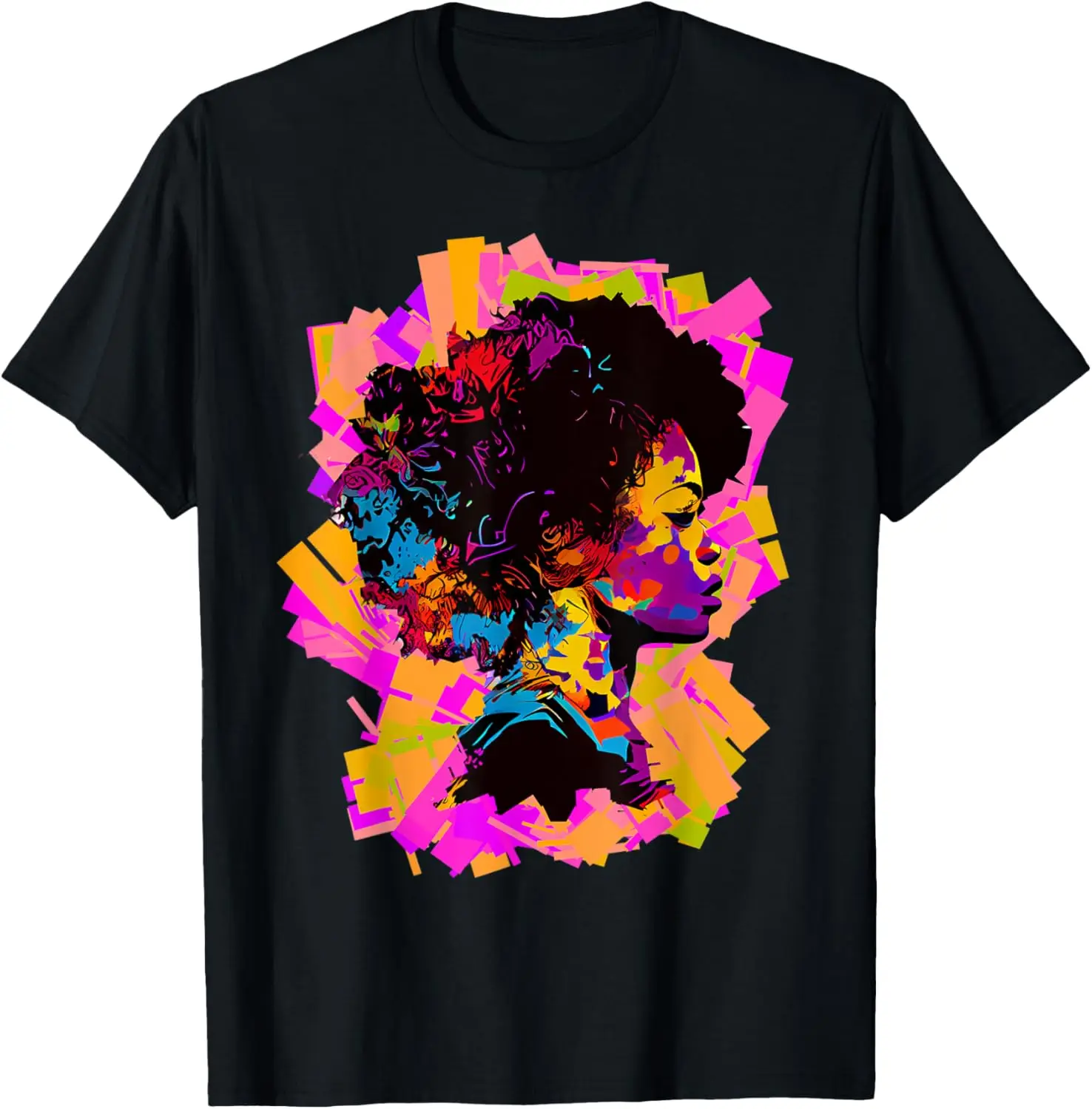 

Fashion style - Girls Black Empowering African American Graphic T-Shirt