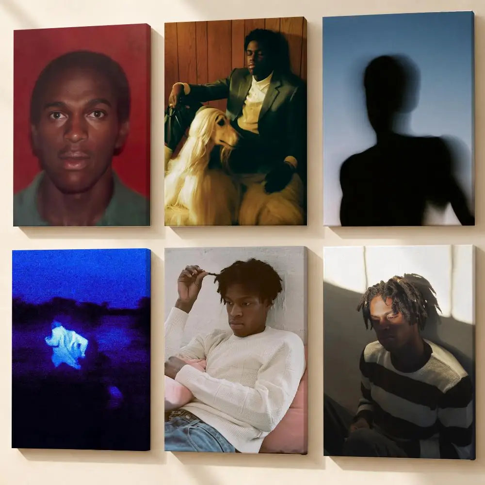 Singer D-Daniel Caesar Framed Wall Painting Ready to Hang Canvas Art Poster for Living Room Bedroom Home Decor Decals