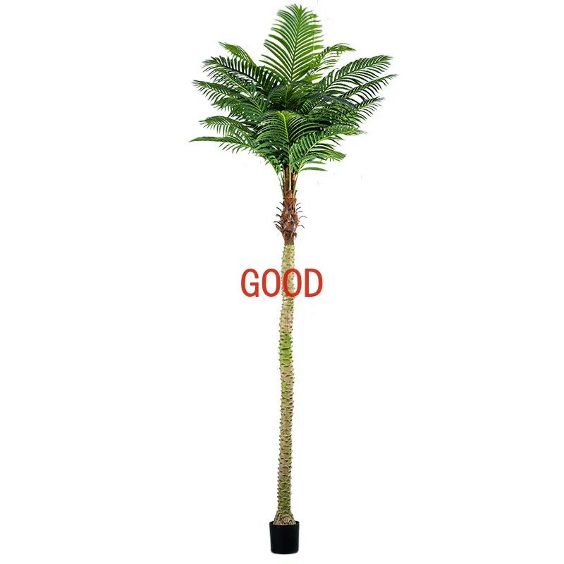 

Decorative Fake Trees Plastic Green Plant Palm Tree Potted Landscape Needle Sunflower