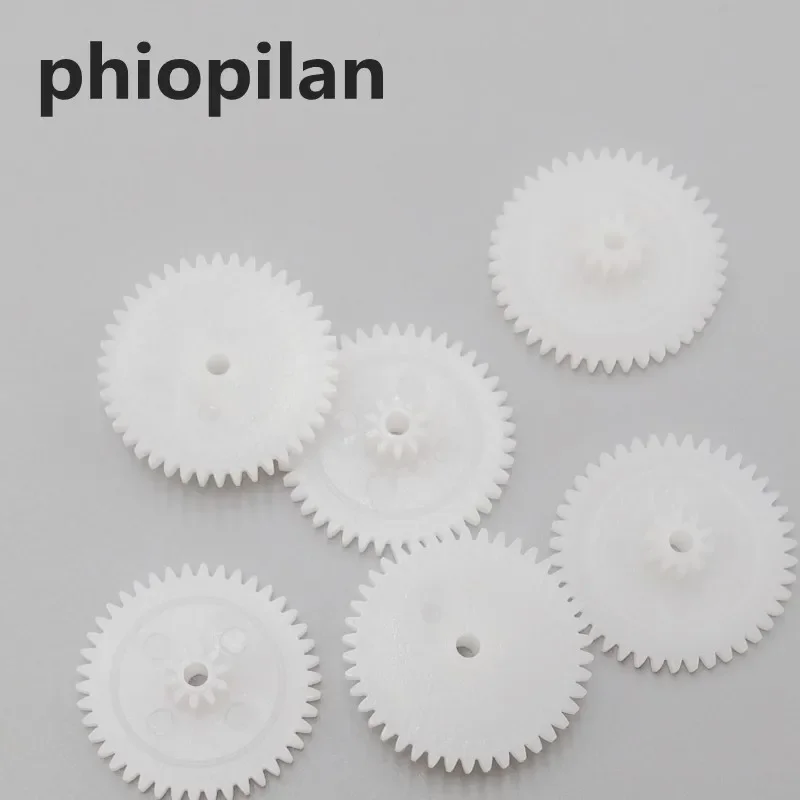 50pcs 4210-2B 42T/10T 0.5m dia=2.05mm modulus double plastic gear reduction gear for gear box