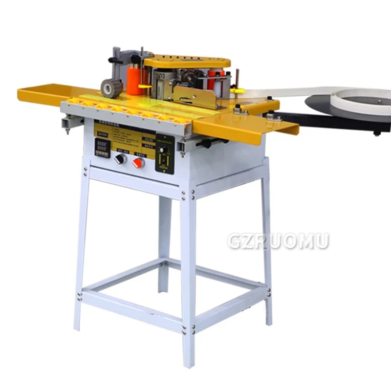 Portable 220V Double Side Gluing Woodworking Banding Machine Edge Bander for Wood Based Panels Machinery