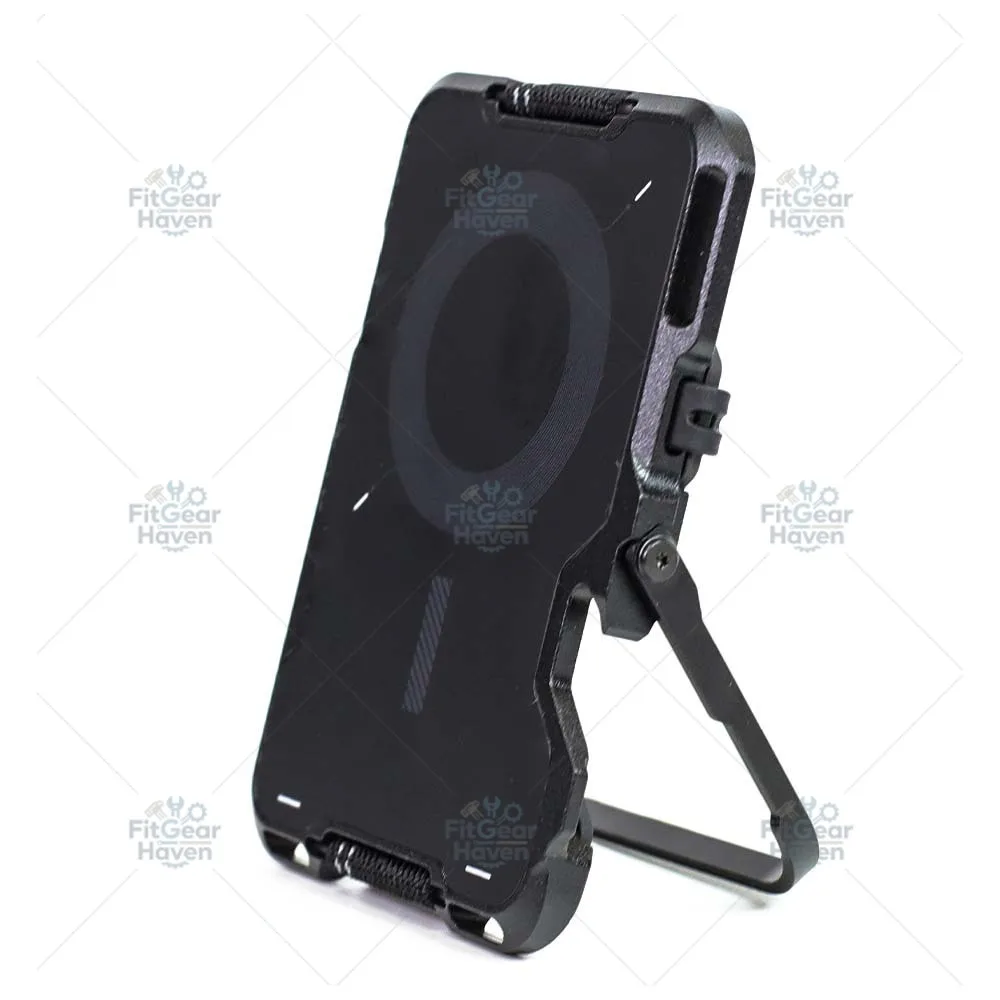 Carbon Fiber Aluminum Alloy Magnetic Card Pack Multi Angle Bracket RFID Blocking Card EDC Tool