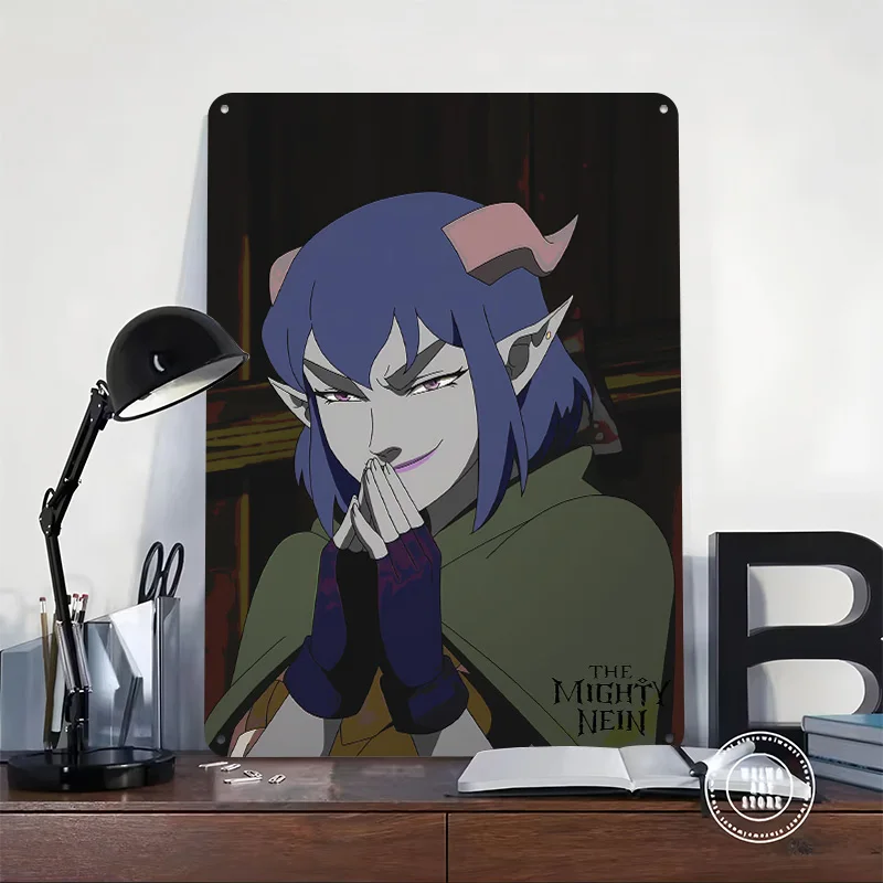 Jester Lavorre From Critical Role Metal Poster Custom Wall Art Retro Vintage Tinplate Signs for Man Cave Bedroom Decoration Home
