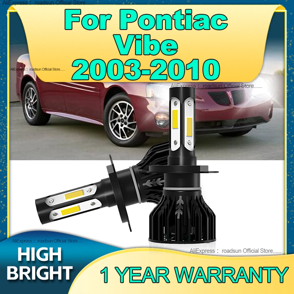 

30000LM Super Bright H4 LED Headlight Turbo Lamp 6000K Car Light For Pontiac Vibe 2003 2004 2005 2006 2007 2008 2009 2010