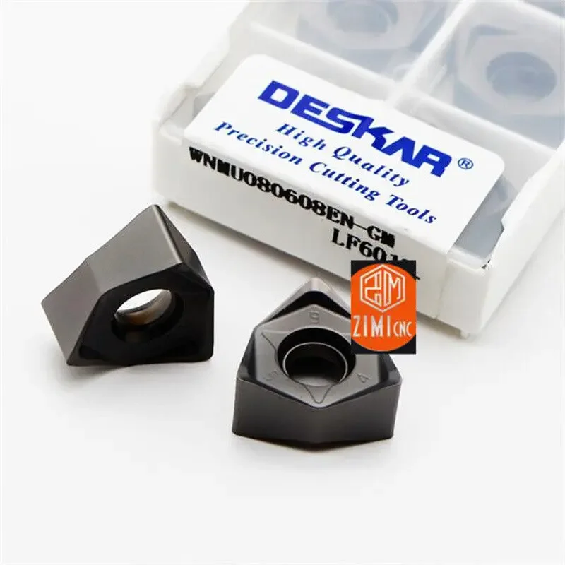 

10pcs DESKAR WNMU080608EN-GM LF6018 Indexable fast forward rough milling For MFWN90