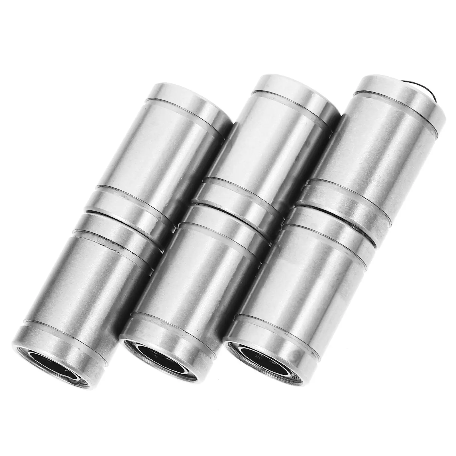 Linear Bearings 6Pcs Steel Sealed Motion Bushings for 3D Printers High Precision Wear Resistant