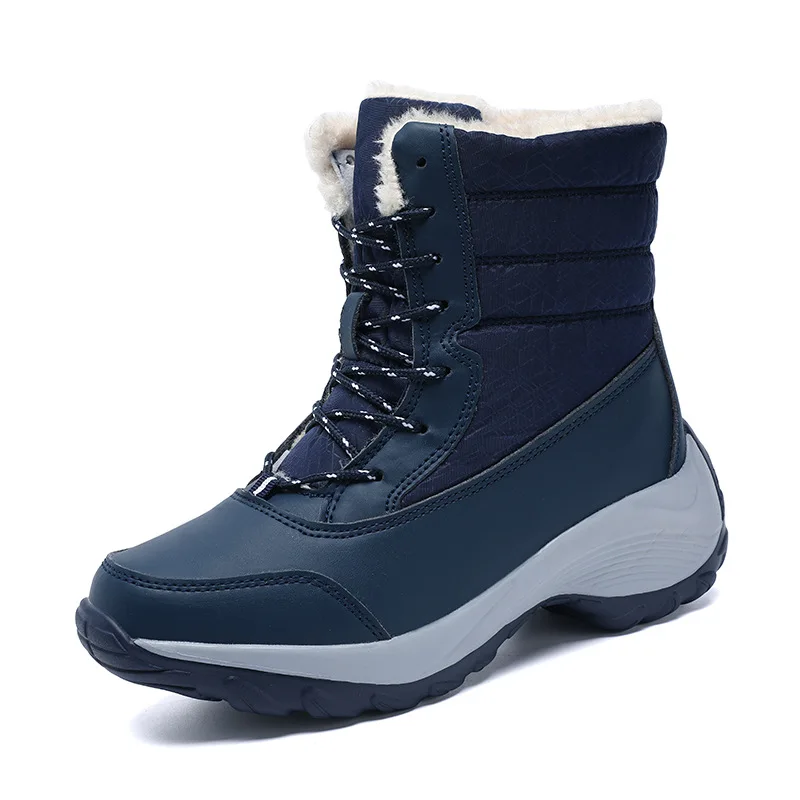 レディース-スノーブーツ-新作-厚底シューズ-フラットシューズ-保温ブーツ-カジュアル-プラッシュブーツ-冬靴-女性用